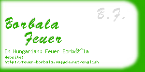 borbala feuer business card